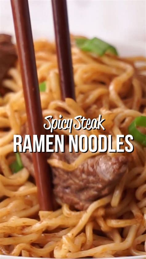 Spicy Steak Ramen Noodles [video] Beef Recipes Easy Chicken Dinner Recipes Health Dinner Recipes