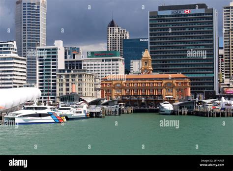 Downtown Ferry Terminal Auckland New Zealand Stock Photo Alamy