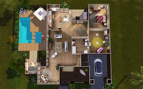 My Sims 3 Blog Wooden House By Via Sims
