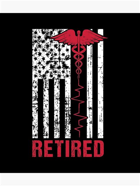 Retired Nurse Retirement Git Idea Poster By Haselshirt Redbubble