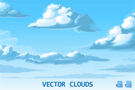 Vector Clouds Illustrations Creative Market