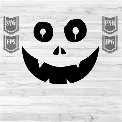 Scary Faces Clipart Svg Files Halloween Faces Svg Etsy Scary Faces
