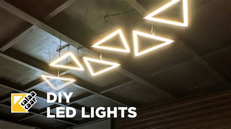 Diy Designer Ceiling Lights With Led Using Aluminium Profiles Youtube