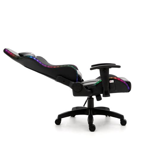 Viribus X1 Office Gaming Chair With 12 Colour Led Lights Black And Grey Shop Designer Home