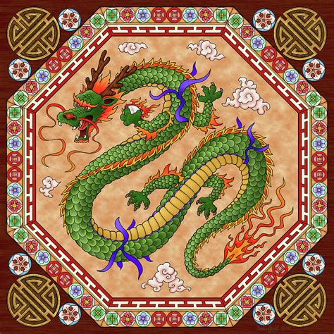 Chinese Dragon Painting By Aron Gadd Fine Art America