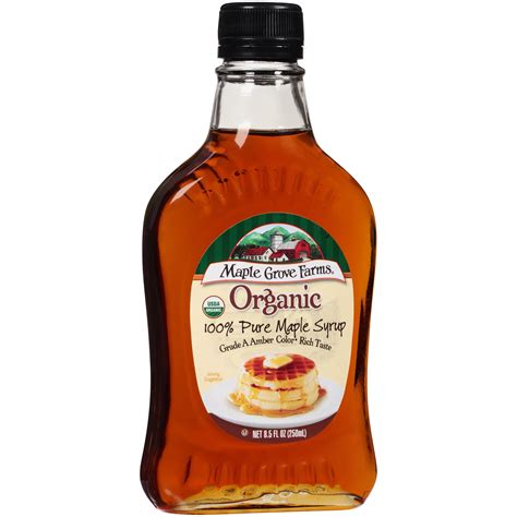 Maple Grove Farms Organic 100 Pure Maple Syrup 85 Fl Oz Bottle