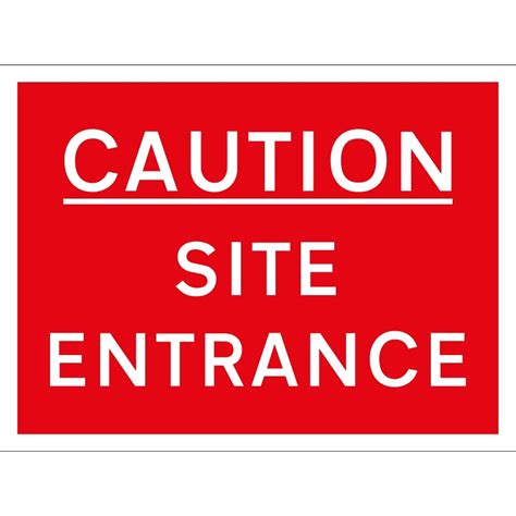 Site Entrance Signs From Key Signs Uk