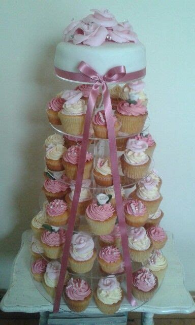 Girlie Pink Wedding Cupcake Tower Chic Uk Pink Wedding