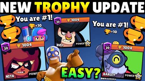 Big Update Get 1000 Trophy Brawlers And Star Points Easy New Trophy