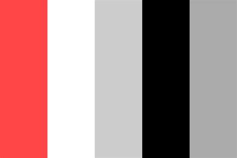 Red Gray Black Color Palette
