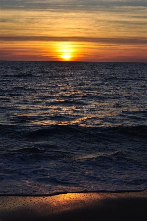 Sunset Indian Ocean Western Australia Stock Image Image Of Twilight