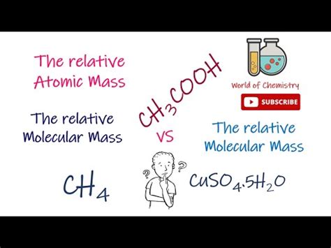 It is equal to the sum of the individual atomic masses of each atom in the this number is represented by the subscript next to the element symbol in the molecular formula. Relative Atomic, Molecular and Formula Mass - YouTube