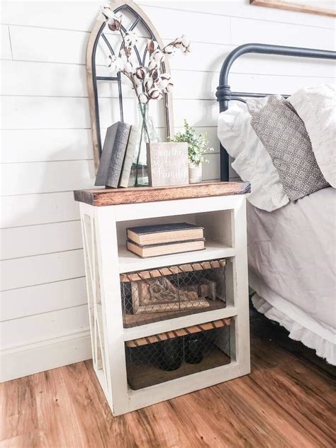Shop our best selection of farmhouse & cottage style table lamps for living room and bedroom to reflect your style and inspire your home. Amazon.com: Farmhouse night stand, wooden nightstand ...