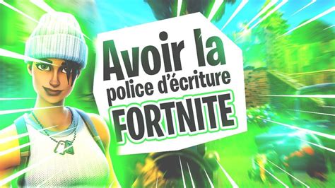 Tuto creer une banniere pers! AVOIR LA POLICE DE FORTNITE GRATUITEMENT - YouTube