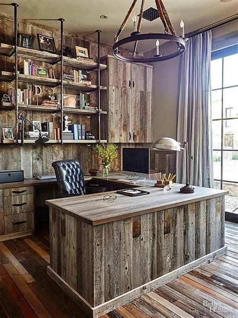 Vintage And Rustic Home Office Desk 26 En 2020 Casas De Estilo