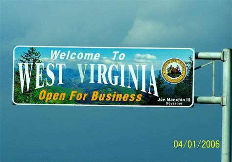 A Welcome Sign For The West Virginia Open For Business