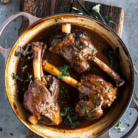 Braised Lamb Shanks With Rich Gravy No Fail Recipe How To Video