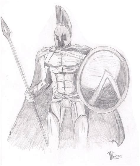 Spartan Warrior Sketch By Overlordhunter On Deviantart