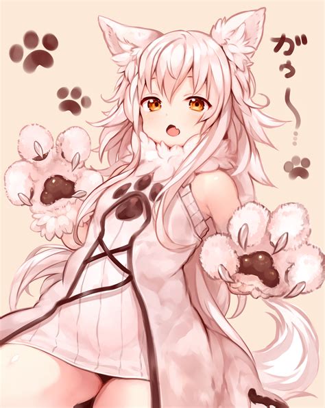 Safebooru 1girl Animal Ear Fluff Animal Ears Bangs Bare Shoulders