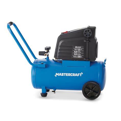 Mastercraft 8 Gallon Oil Free Portable Air Compressor 136 Psi 15hp
