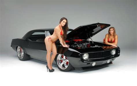 Sexy Naked Girls On Camaro