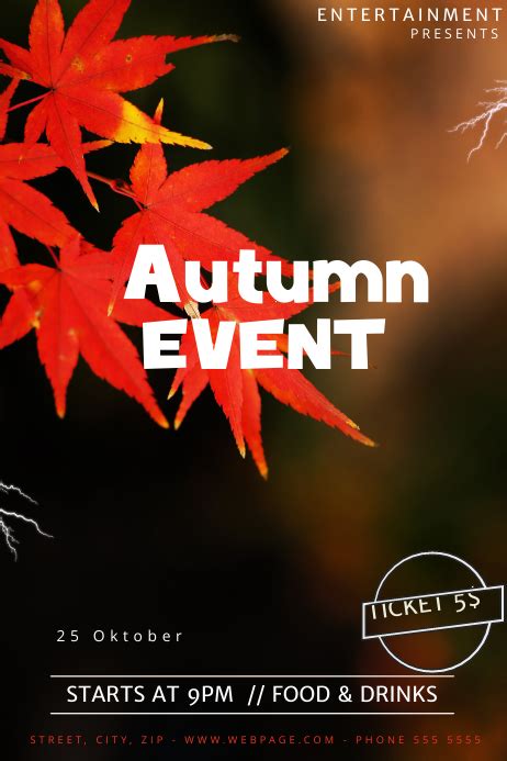 Copy Of Autumn Event Flyer Template Postermywall