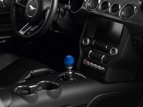 Speedform Mustang Modern Billet Retro Style 6 Speed Shift Knob Blue