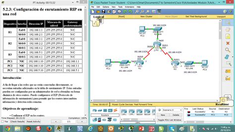 Cisco Ii Actividad Enrutamiento Rip