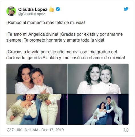 Ben Aquila S Blog First Female Mayor Of Bogota Marries Girlfriend