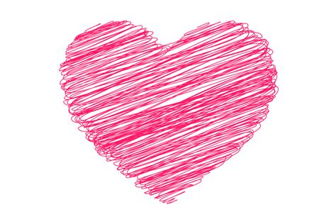 Heart Hand Draw Vector Hd Images Vector Pink Heart In Hand Drawing Style For Your Events Heart