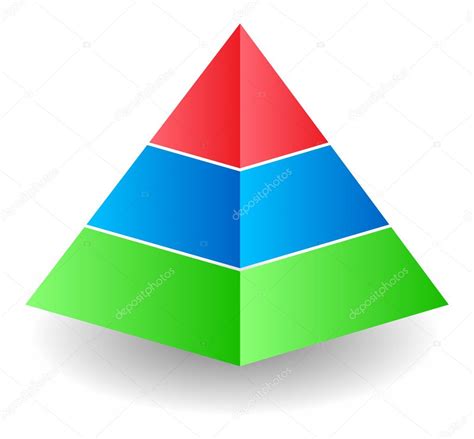 Three Color Pyramid — Stock Photo © Arcady 11389750