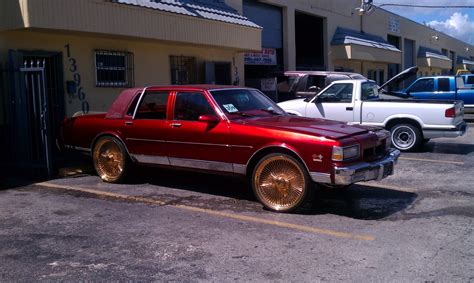 Photography By Miamiearl Box Chevy Ls Brougham On 24 Gold Daytons