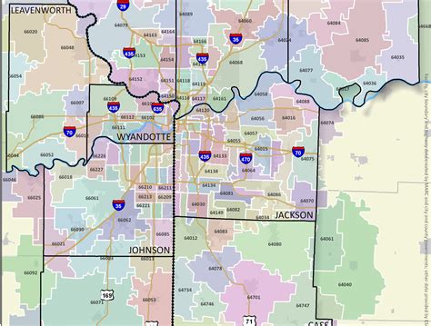 Zip Code Map Kansas City Map Of Usa