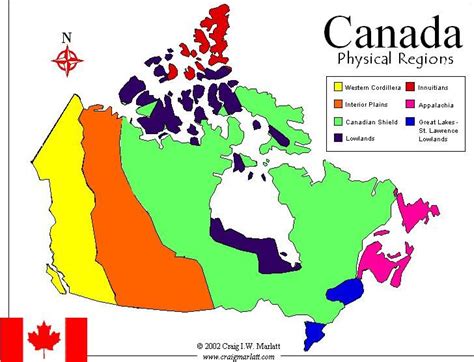 The canadian shield is a vast area of bedrock stretching from the atlantic to the prairie provinces, and all the way up to the arctic ocean. CanadaInfo: Images & Downloads: Fact Sheets to Download: Maps: Physical | Class 5 | Pinterest ...