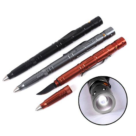 Useful Multi Tool Portable Tactical Pen With Knife Led