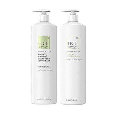 Cặp gội xả Tigi Copyright Custom Care Volume 970ml cho tóc mỏng xẹp