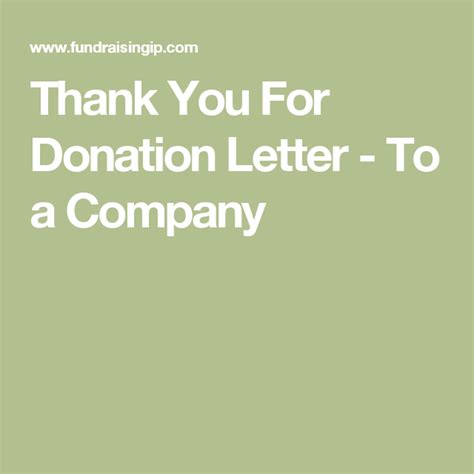 Maybe you would like to learn more about one of these? Thank You For Donation Letter - To a Company | Donation letter, Thank you for donation ...