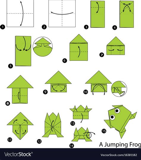 Step By Step Instructions How To Make Origami A Jumping Frog Download