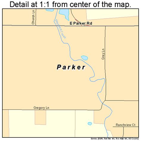 Parker Texas Street Map 4855152