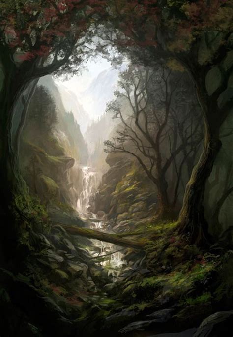 La Fin De La Forêt Paysages Dart Fantastique Paysage Imaginaire