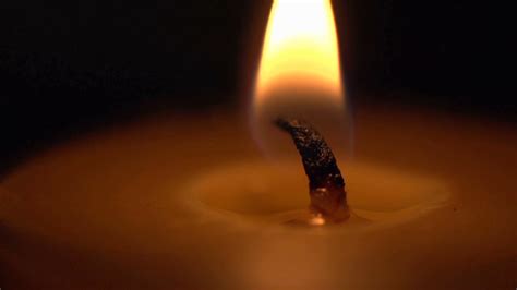 Candle Light Close Up Burning In The Dark Stock Video Footage Storyblocks