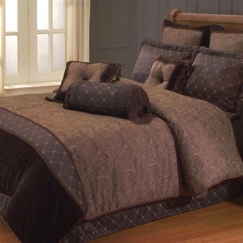 Kathy Ireland Estate Classic Chocolate Brown Comforter Set Comforter