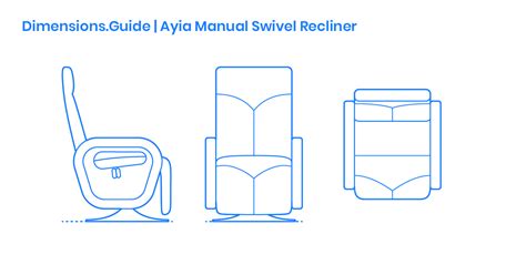 Ayia Manual Swivel Recliner Dimensions And Drawings Dimensionsguide