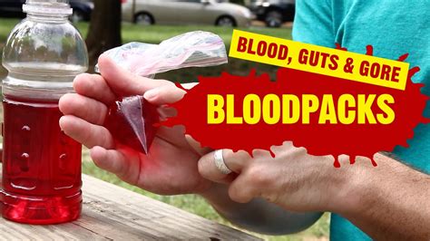 Blood Guts And Gore Blood Packs Youtube
