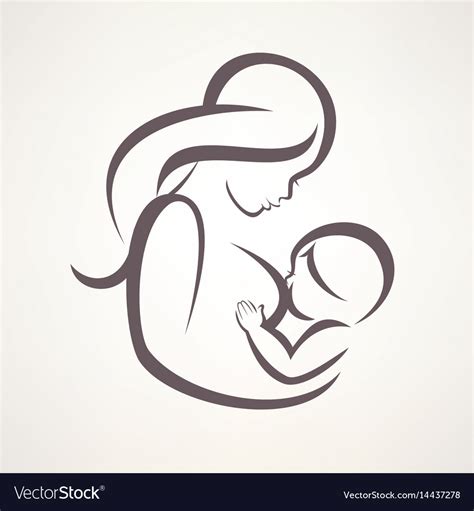 mother breastfeeding her basymbol royalty free vector image 83780 hot sex picture