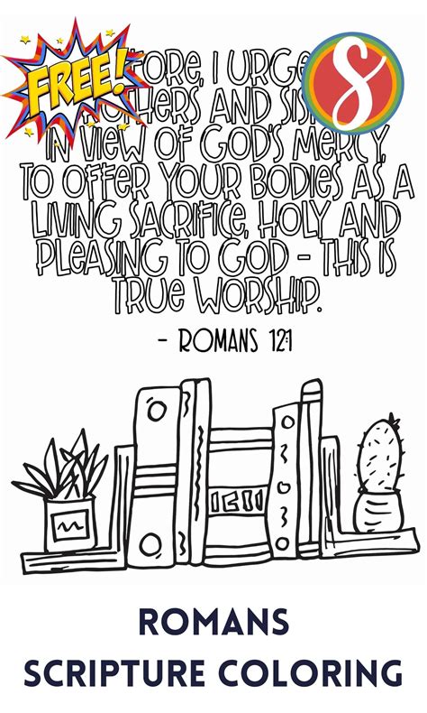 Free Romans Scripture Coloring Pages — Stevie Doodles