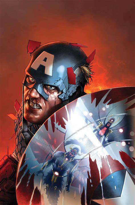 Steve Mcniven Uncanny Avengers Capitan America Marvel Capitán