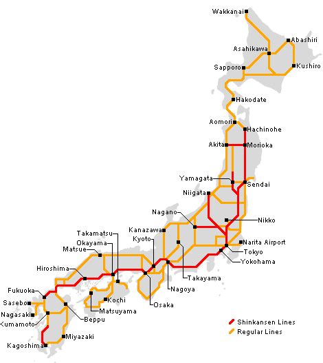 Using your jr pass on shinkansen. japan rail map | Train travel japan, Japan map, Japan travel destinations
