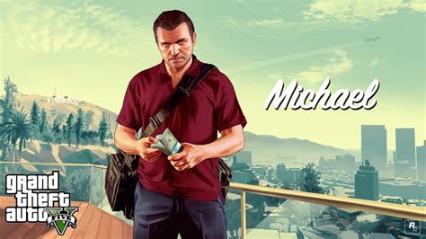 Grand Theft Auto 5 Michael Wallpaper Grand Theft Auto V Rockstar