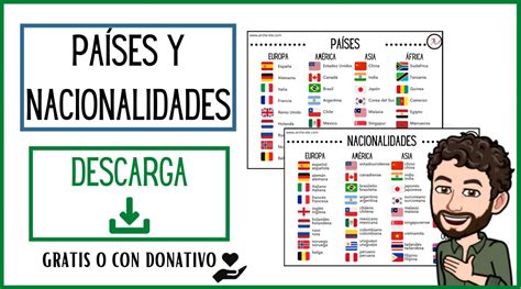 PaÍses Y Nacionalidades A1 Aprende Español Arche Ele